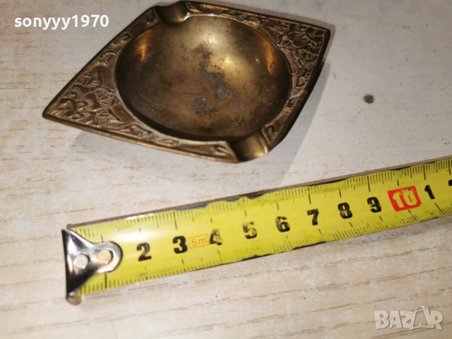 ПЕПЕЛНИК-МЕД/МЕСИНГ 2604260918L1, снимка 9 - Антикварни и старинни предмети - 54316463