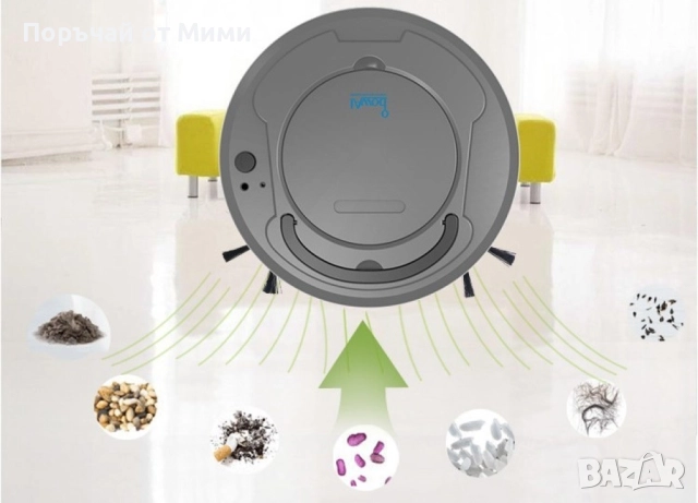 Прахосмукачка робот BowAI 3 в 1, моп и сензор за височина ROBOT8, снимка 2 - Прахосмукачки - 52209865