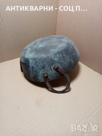 Соц Стара Ръчно Кована Медна Тава За Лютеница 25лт. Номер 199., снимка 5 - Антикварни и старинни предмети - 53036963