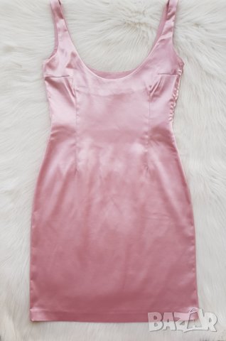 Дамска рокля сатен размер М, снимка 5 - Рокли - 37934114