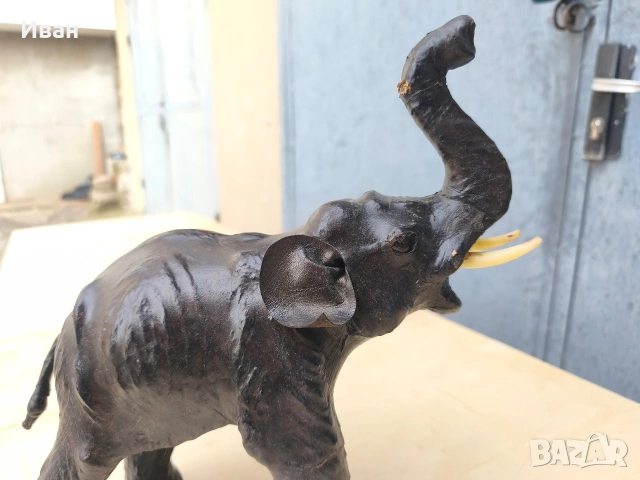 кожена статуетка/фигура на слон , снимка 9 - Антикварни и старинни предмети - 54267918