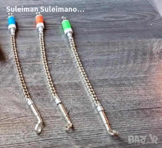 Сигнализатори 3+1 ..3 колчета и 3 оптегача, снимка 4 - Други спортове - 53877094