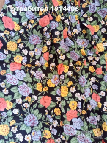 Елегантна дамска пола на цветя, ефирна и лека материя, Марка Canda размер 42, снимка 6 - Поли - 50585176