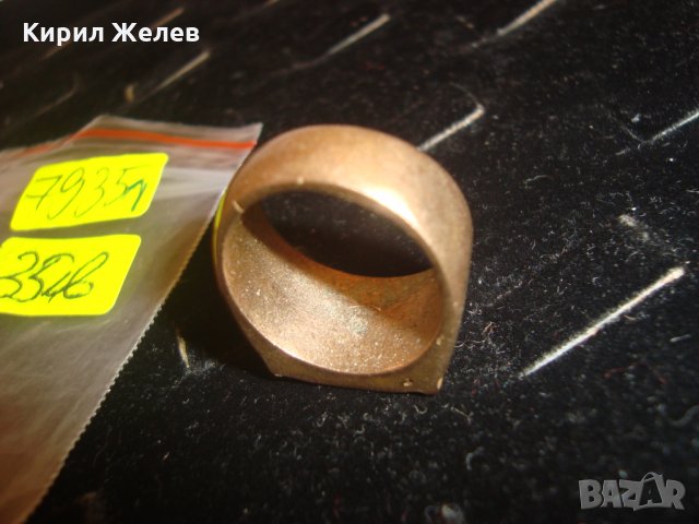ОРИГИНАЛНО ГРАВИРАН ОРНАМЕНТИРАН СТАР БРОНЗОВ ПРЪСТЕН РЕТРО ВИНТИДЖ за КОЛЕКЦИЯ УНИКАТ 79351, снимка 4 - Колекции - 30287225