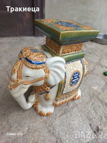 ПОРЦЕЛАНОВ СЛОН, снимка 7 - Антикварни и старинни предмети - 52184867
