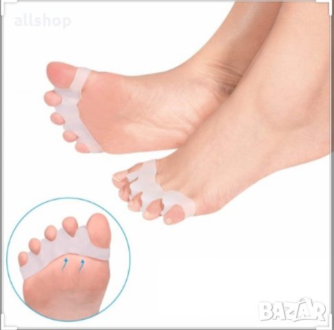 Силиконови шини за коригиране на пръстите на краката Hallux, снимка 8 - Шини - 31970879