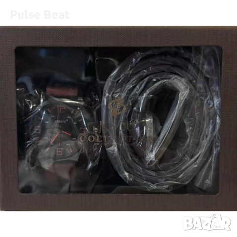 Стилен мъжки комплект - Часовник и колан, снимка 6 - Подаръци за мъже - 52045357