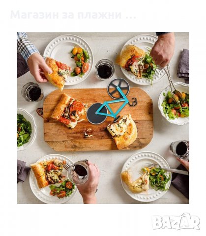 ОРИГИНАЛЕН НОЖ ЗА РЯЗАНЕ НА ПИЦА-КОЛЕЛО - код 2995, снимка 4 - Прибори за хранене, готвене и сервиране - 33904082