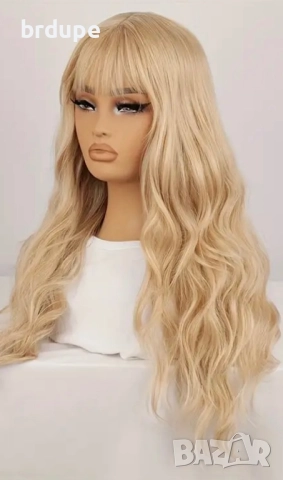 Дълга руса перука на вълни 66 см., снимка 5 - Аксесоари за коса - 51361711