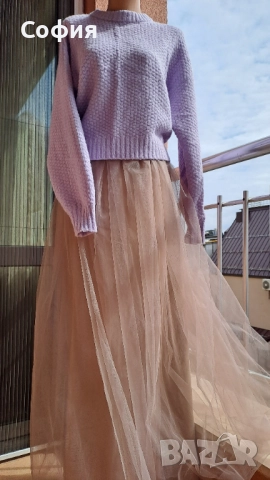 Сет от туту пола и пуловер,р-р С/М/Л, снимка 3 - Комплекти - 52965878