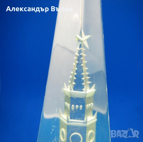 Стар Сувенир Кремъл Спаска кула Луцит, снимка 9 - Колекции - 53118407