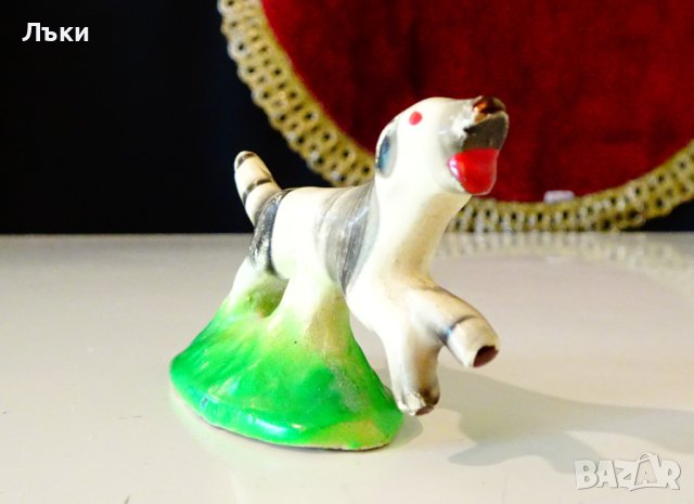 Куче порцеланова статуетка,българска. , снимка 4 - Статуетки - 40800016