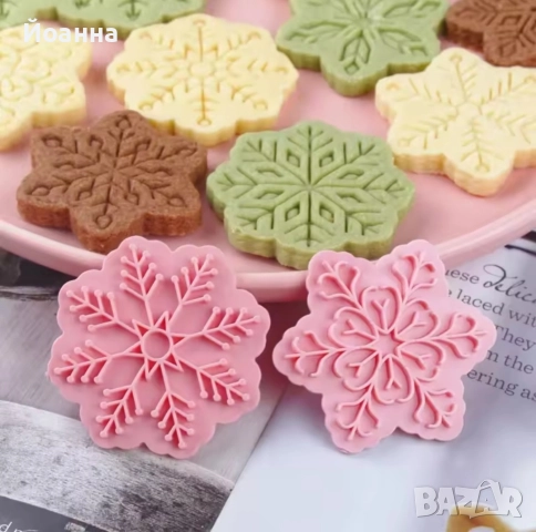 Форми за бисквитки Снежинки , снимка 4 - Форми - 52884249