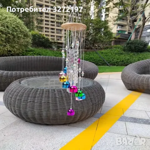 Успокояващи Цветни,Алуминиеви Вятърни Камбанки, снимка 1