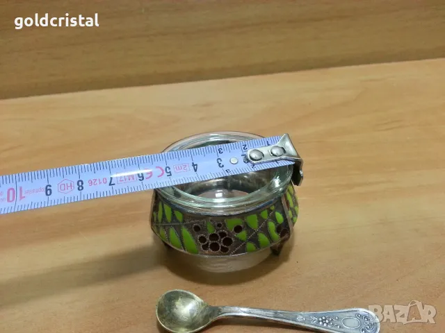 стар руски съд за хайвер , снимка 3 - Антикварни и старинни предмети - 49329276