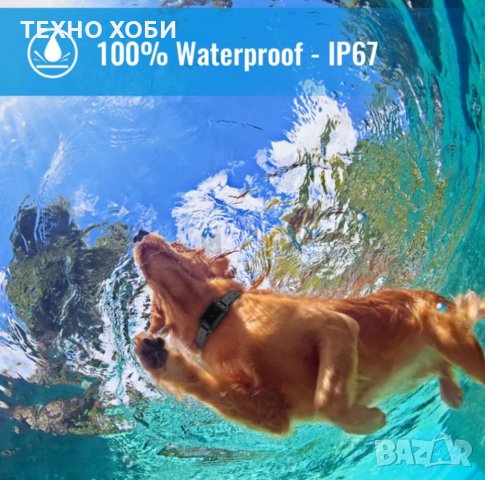 ЕЛЕКТРОНЕН НАШИЙНИК ( ЕЛЕКТРОННА КАИШКА) ЗА КУЧЕ,ДО 300 МЕТРА ОБХВАТ,ВОДОУСТОЙЧИВИ, снимка 8 - За кучета - 35309067