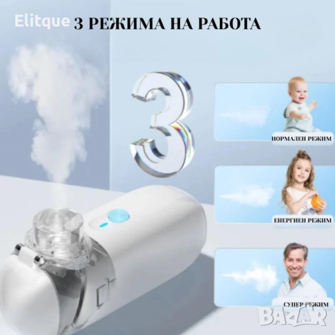 Ултразвуков аерозолен небулизатор Mesh ZH-N3 – бърза и тиха терапия, снимка 4 - Други - 52889042