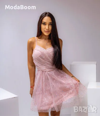 Розова дамска рокля , снимка 5 - Рокли - 48726326