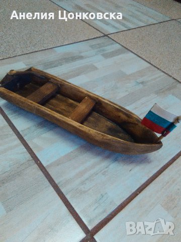 Голяма дървена лодка ръчна изработка, снимка 4 - Сувенири от дърво - 29240724