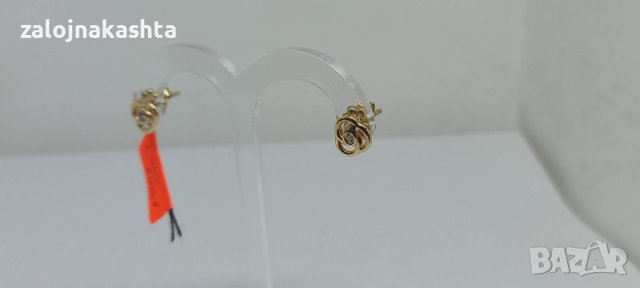 Нови Детски Златни обеци-1,40гр/14кр, снимка 3 - Обеци - 39127261