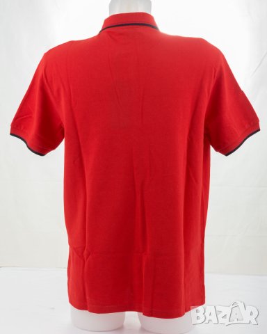 Мъжка червена блуза от памук Sir Raymond Tailor - L, снимка 2 - Блузи - 42823171