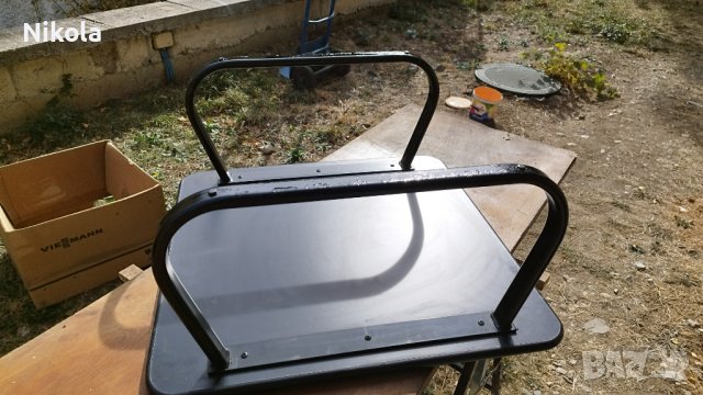 Масичка холна - черна помощна офис маса 70/70/33см, снимка 3 - Маси - 42727161