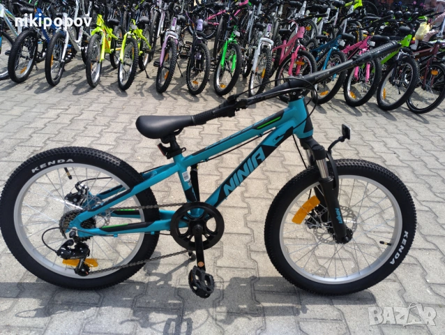 BG Алуминиев велосипед 20" NINJA син, снимка 2 - Велосипеди - 54334708