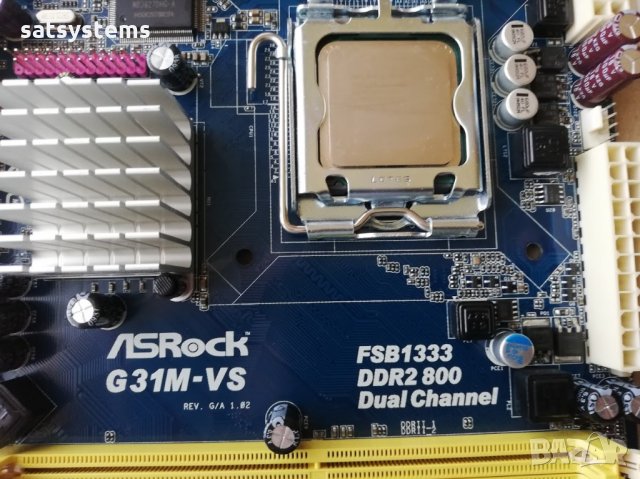 Дънна платка ASRock G31M-VS Socket 775, снимка 4 - Дънни платки - 31807160