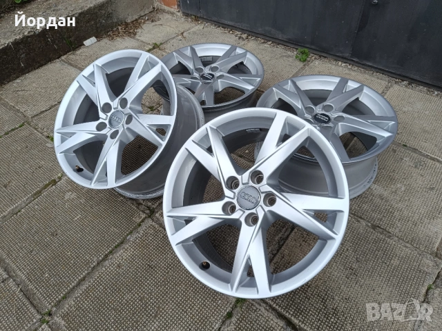 ОРИГИНАЛНИ джанти 17 ' цола 5x112 АУДИ / AUDI Volkswagen Skoda ET38 7,5J 66.6, снимка 4 - Гуми и джанти - 54207667