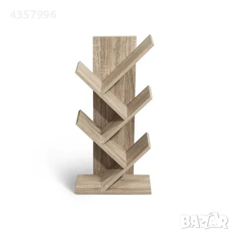 Декоративен етажерка, 5 рафта, Дърво, Бежов 