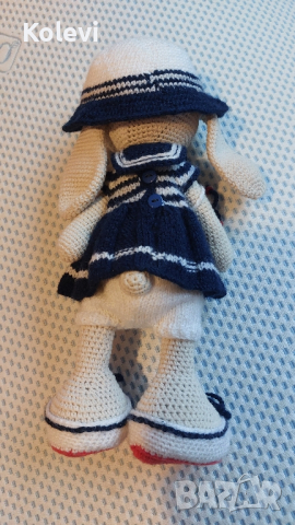 Плетена кукла заек, снимка 2 - Кукли - 44765271