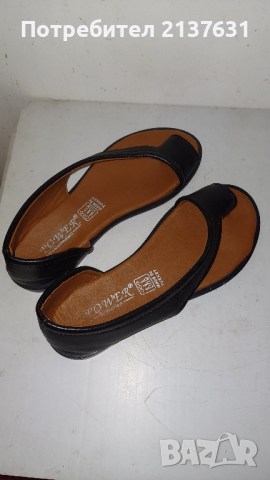 ДАМСКИ  ЧЕРНИ САНДАЛИ  - N 37, снимка 4 - Сандали - 44785756