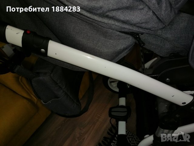 Комбинирана бебешка количка 3в1 Lorelli Mia, Red and Black, снимка 13 - Детски колички - 38033312