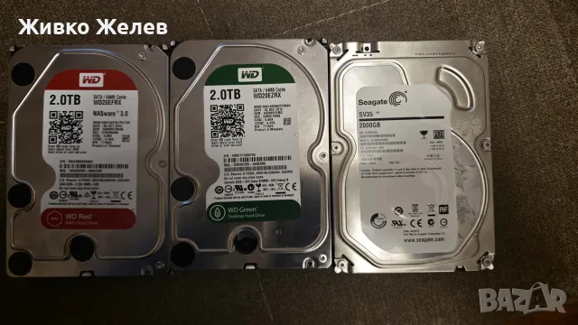 3бр. 2TB HDD 3.5" на 100%