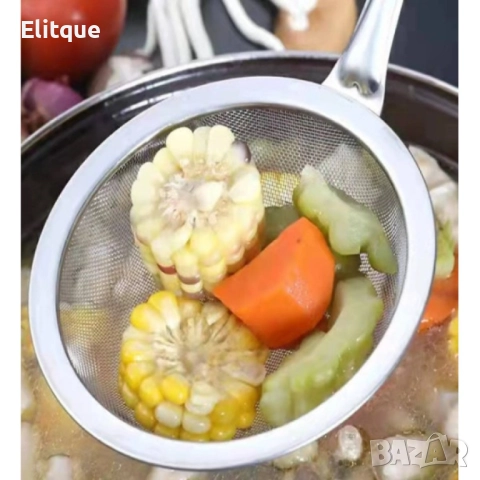 Готварски гевгир тип черпак от неръждаема стомана, снимка 3 - Други - 52901476