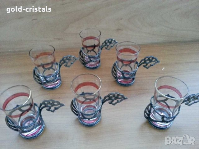 Руски стакани подстакани чашки чаши, снимка 3 - Антикварни и старинни предмети - 30720382