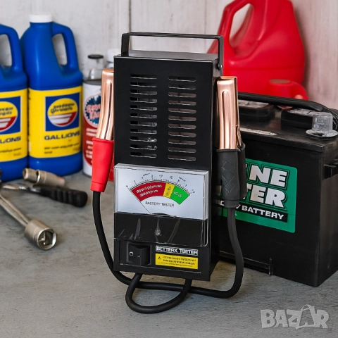 Тестер за акумулатори аналогов, 6 V / 12 V  200 -1000 A, 3058