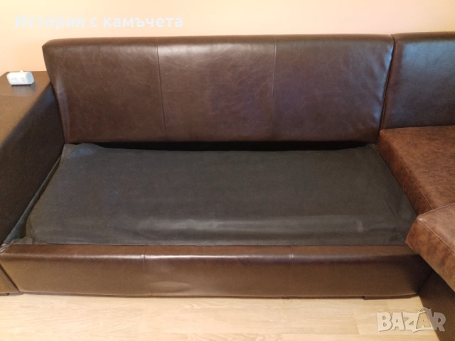 Ъглов диван с лежанка и функция сън от висококачествена еко кожа , снимка 8 - Дивани и мека мебел - 54097990