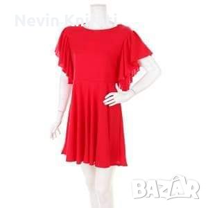 Дамска червена рокля, маркова на Boohoo