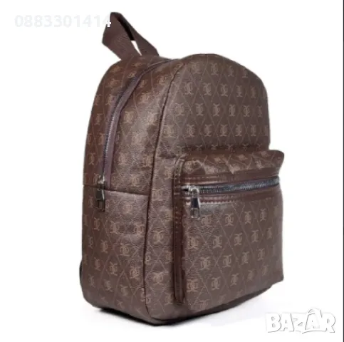 Дамска раница Черна, Кафява, Сива, Бежова, снимка 6 - Чанти - 47632322