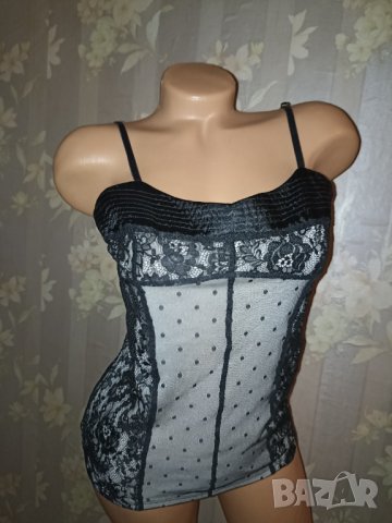 Топ от подплатена дантела М, снимка 1