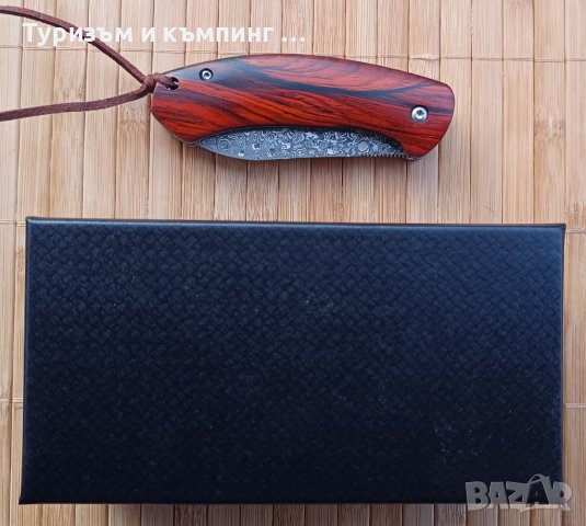 Джобно ножче с високо качество / дамаска стомана /, снимка 12 - Ножове - 44464785