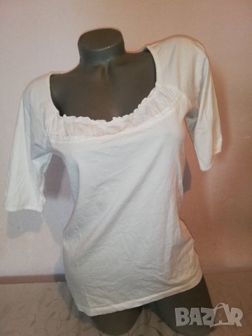 Бяла блуза ESPRIT 100 % памук р-р S