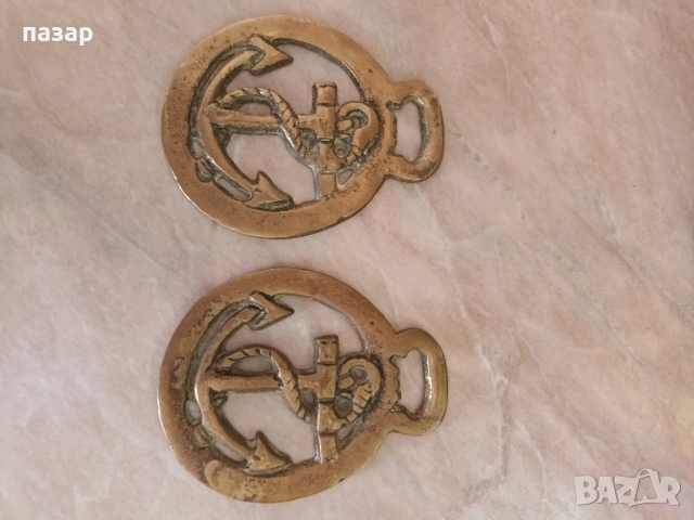 Бронзови котви колекция 2 броя , снимка 3 - Антикварни и старинни предмети - 52176121