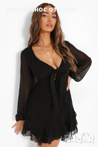 BooHoo Черна феерична рокля 
