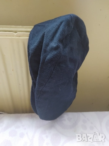 Мъжки ленен син каскет, снимка 5 - Шапки - 52482772