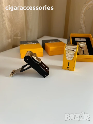 Запалка Cohiba с вградена резачка и пънч – 2 пламъка, снимка 9 - Запалки - 50898652
