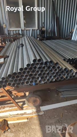 Поцинковани тръби - колове за ограда със 3 дупки двустранно. Дължина 2 м , снимка 6 - Огради и мрежи - 54161592