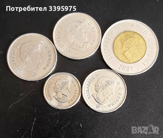 Колекция от 5 канадски монети, снимка 8 - Нумизматика и бонистика - 51563008