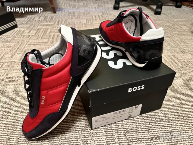 BOSS BLACK saturn Lowp flny Open RED, снимка 3 - Спортно елегантни обувки - 56030573